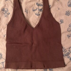 Brown tank top